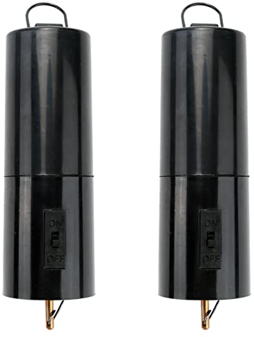 FEETER Battery Powered Wind Spinner Black Rotate Motor for Hanging Wind Chime Ornament 2Pcs
