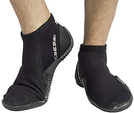 Cressi Neopren Tauchschuhe 3mm Low Boot, Schwarz, M, XLX430902
