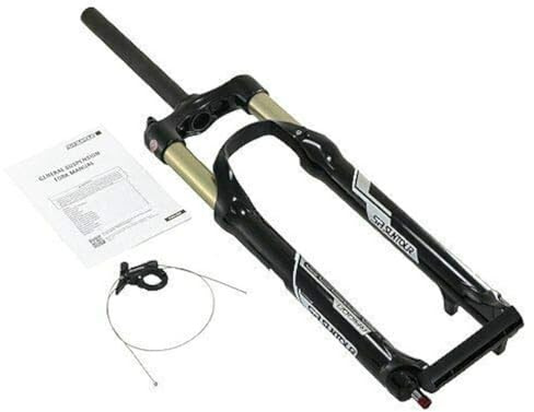 SR Suntour Raidon Fork 27.5 Inches 100 mm Remote Lockout Air QR 9mm Fork Glossy Black, VK1736