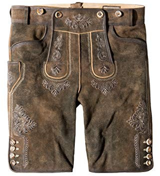 Stockerpoint Herren Beppo4 Trachtenlederhose, Bison gespeckt, 52