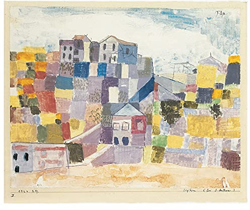 Legendarte - Cuadro Lienzo, Impresión Digital - Sicilia - Cerca De S. Andrea - Paul Klee - Decoración Pared cm. 50x60