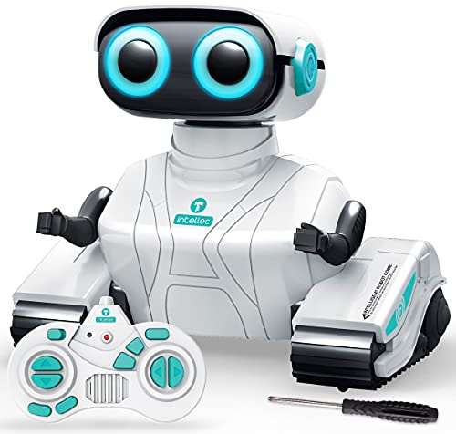 KaeKid Robots for Kids, 2.4Ghz Remote Control Robot Toys with LED Eyes & Flexible Arms, Dance & Sounds, RC Toys for 3 4 5 6 7 8 Year Old Boys Girls (White)