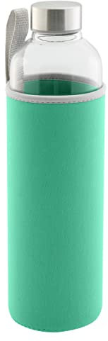 axentia Trinkflasche, Glas, mintgrün, ca. 1 l