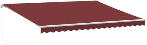 vidaXL Manual Awning 450 x 350 cm, Extendable Awnings, Articulated Arm Awnings, Retractable Awning Articulated Arm Awning, Awning Articulated Arm