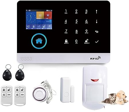 Alarmsystem Mit Haustierimmun-Bewegungssensor, IP-Kamera, WLAN, Kabellose Smart-Home-Sicherheit, APP-Steuerung(Pet Immune-L.)