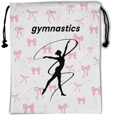 Giwawa Pink Gymnastics Grips Bag Bow Tie Gym Grip Bag for Women