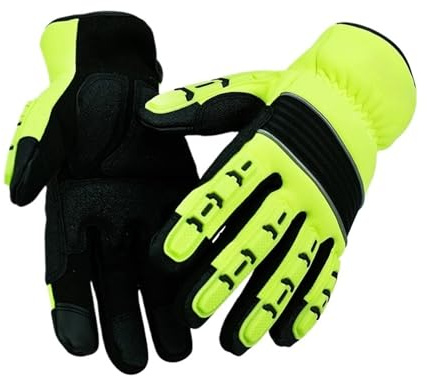 Guantes impermeables a prueba de frío de 5 mm Guantes mecánicos antivibración for logística y almacenamiento en frío(XL)