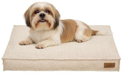 BingoPaw Cama Perro Verano 75x50x10cm Desenfundable Impermeable Beige