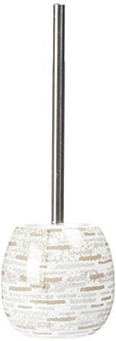 MSV Brosse WC avec Support Céramique Brique Beige