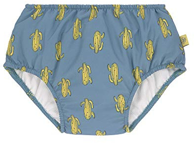 LÄSSIG Baby-und Kleinkind-Schwimmwindel Badewindel Badehose mit Windel mit UV-Schutz Cactus Family 7-12 Monate