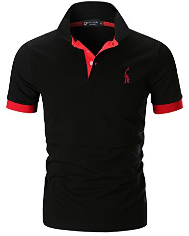 STTLZMC Mens Casual Short Sleeve Polos Tennis Golf Classic Polo Shirts