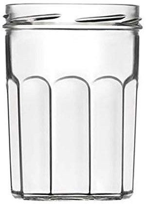 Lot de 11 bocaux à Confiture,Pots ménage Classique Type Bonne Maman 385 ML - IRIOS -