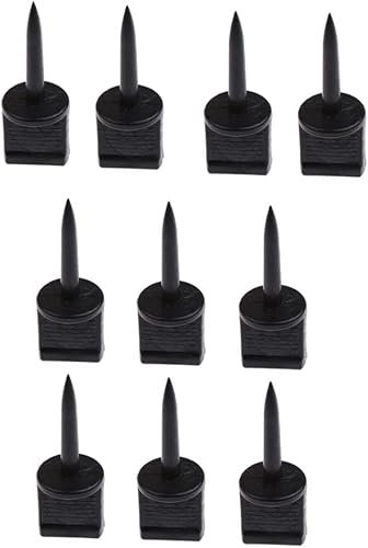 10pcs Bogen Nagel Zielscheibe Bogenschießen Ziel Nagel, Schwarz