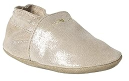 VERTBAUDET Chaussons bébé cuir souple or 12/18M(74/81)