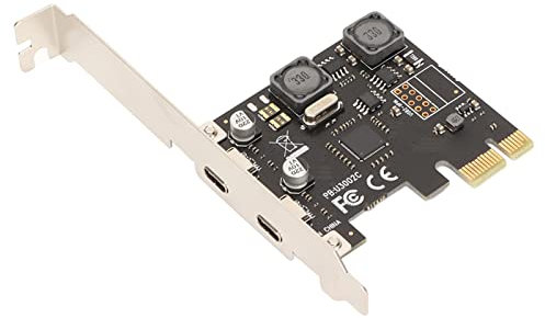 LJCM Adaptateur Firewire vers USB Carte Thunderbolt Pcie Adaptateur Pcie vers Sata, Carte D'extension PCI E vers Type C Super Vitesse 5 Gbit/s 2 Ports Carte D'extension D'assurance