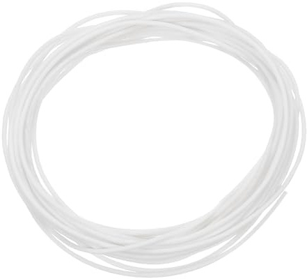 uxcell Silicone Foam Seal Strip, 1mm(0.04) Dia 4 Meters(13.12 Ft) Long Sponge Rubber Weather Seal Strip Round Rubber Cord Solid for Machinery and Industries, White