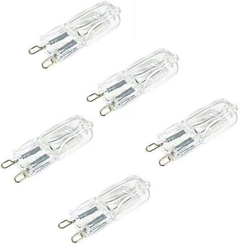 Halogen-glödlampa5 Delar G9 Halogenlampa 40W 230V 20W Dimbar Varmvit Halogenlampa Kapsellampa För Skåpbelysning Ugnslampa Och Mer,20W,5 St