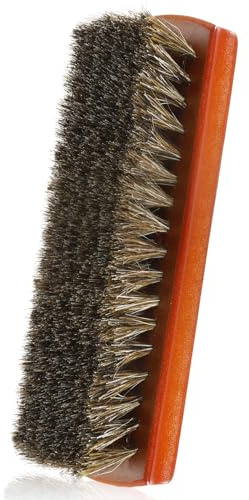 Shoe Brush, Horsehair Shoe Brush Shoe Cleaning Brush Boot Brush for Leather, Shoe Brushes Shoe Shine Brush Brush Shoe Polish Brush for Cleaning and Care Leather Shoes Clean Dauber Applicators