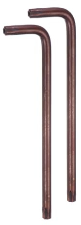 QUARKZMAN 2 Stück T40 Tamper Proof Torx-Schlüssel Sternschlüssel 140 mm / 5,51 langer Arm L-förmiger 6-Punkt-Schlüssel aus S2-Stahl Handwerkzeug für Automobil- / Heimreparaturen