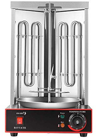 sjdoPulse Máquina Eléctrica De Kebab, Parrilla Giratoria Vertical De 3000 W, Parrilla Asadora con Ajuste De Temperatura De 50-300 ° C, para Cocinar Utensilios De Cocina para Barbacoa De Verduras