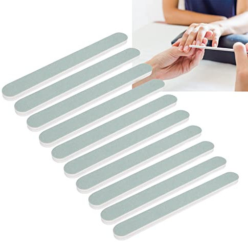 Blocco di Lucidatura per Chiodi, 10pcs per Lucidatura Unghie Blocco Tampone Rettangolare Blocco a Doppio Lato Usa lo Strumento di Manicure Professionale