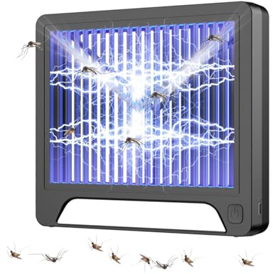 Zanzariera Elettrica da Interno,Lampada Antizanzare,UV Lampada Zanzare,Adatta Cucina, Camera Letto,Ufficio,Racchetta Zanzare Atossica Anti Mosche UV Campeggio 100m²