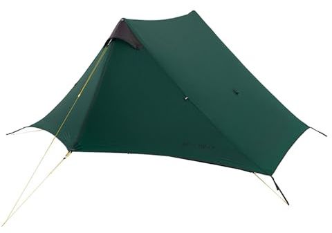 3F UL GEAR Lanshan 2 Person Tent Hiking Ultralight Camping Tent Professional 15D Silnylon Rodless Trekking Pole Tent Waterproof Backpacking Outdoor for Camping, Bivvy