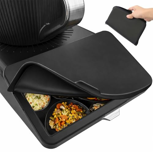 HAFOEEP Pellicola protettiva in silicone per Thermomix TM7, impermeabile e antipolvere, antigraffio, per display TM7, accessori per robot da cucina Vorwerk Bimby TM7 (nero)
