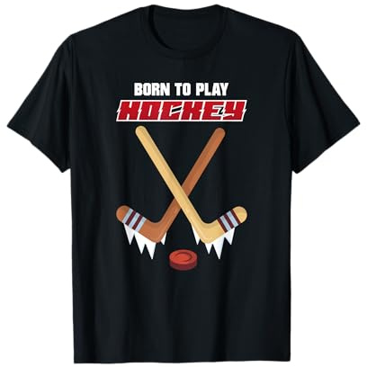Hockey su ghiaccio Born To Play Hockey su ghiaccio Giocatore di hockey su ghiaccio Regalo Maglietta
