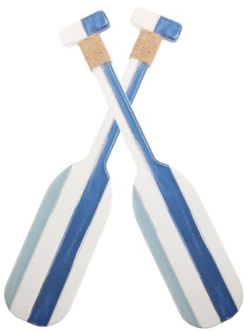 LIFKOME De Madera Decorativo Colgante Vintage 19.68X3.93 Pulgadas Adorno Náutico Para Decoración De Pared Hogar Playa Bar