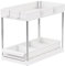 Calma Dragon Organizador Bajo Fregadera Cocina, Estantería para Productos de Limpieza, Organiza Armarios, Cajones Extraíbles 39,5 x 22 x 35cm (Blanco, Mediano)