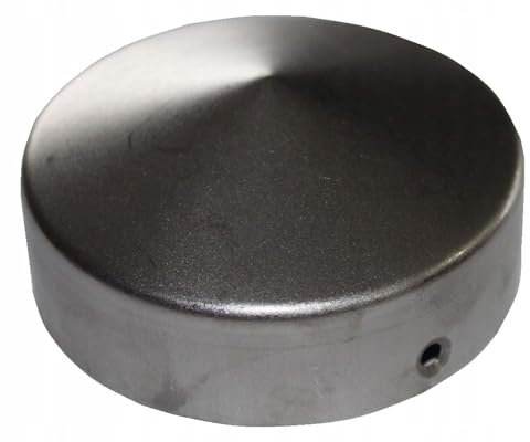 LogistSystem Capuchon de poteau rond pour poteaux de clôture - Diamètre 80-82 mm - En acier - Forme pyramide - Capuchon de protection pour poteaux en bois - 1 pièce