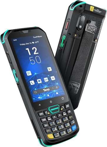 Tera PDA Android 11 Barcode Scanner with 26 Keys HS7 Scan Engine 4+64GB 5100 mAh Battery IP67 QC 3.0 Fast Charge 4” Touch Screen Mobile Terminal for Warehouse Inventory Model P400