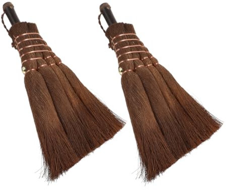 Yardenfun 2pezzi Piccole Scope Da Tavolo Strumenti Pratici Per La Pulizia Della Casa Per Rimuovere Polvere Da Superfici Design Compatto e Portatile