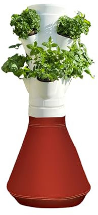 HOME POTAGER - Colonne aromatique, kit Potager d'intérieur Autonome, Culture hydropononique (Bordeaux Recto-Verso)