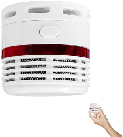 Mini-Rilevatore di Fumo con 10 Anni di Autonomia, Allarme Fumo con Sensore Fotoelettrico Indipendente, Certificato EN14604 e CE