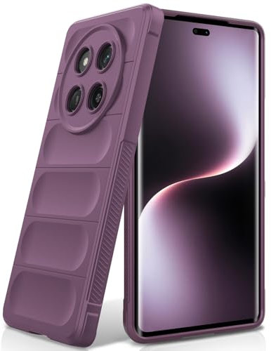BonYonka Funda para Honor Magic 7 Lite/Honor X9c, funda de silicona blanda TPU, funda antigolpes con capa interior de fibra y protección de la cámara, violeta