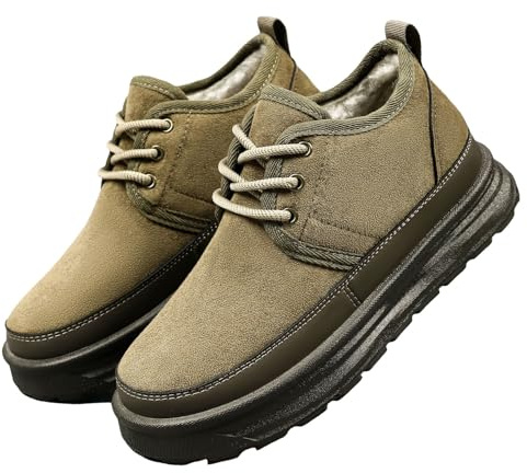 Stivali Uomo Invernali Eleganti Stivaletti Da Neve Antiscivolo Foderate In Pile Scarpe Trekking Morbide Stivaletti Alla Caviglia Anfibi Calda Scarponi Moda Offerte Scarponcini Con Imbottitura