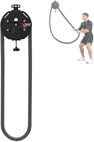 Entrenador de Poleas Sistema Cable-Polea Resistencia Ajustable Entrenador de Cuerda Infinita Máquina Cuerda Sin Fin Poleas Suspensión Equipo de Entrenamiento FíSico La Espalda