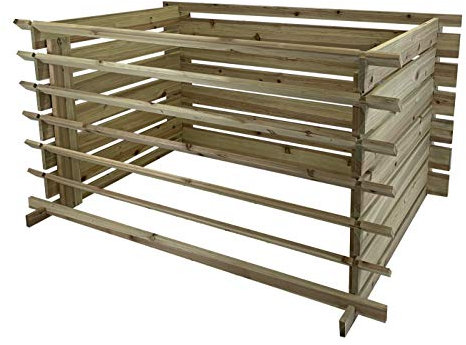 Selections Wooden Slatted Garden Composter Compost Bin (65cm x 120cm)