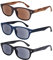 EYEGUARD Sonnen-Leser, 3er-Pack, UV400-Schutz, für den Außenbereich Lesesonnenbrille, klassisch, modisch, Leserbrille für Damen und Herren (3 Farben, 1,00)…