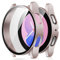 Amizee 2 Stück Hard Hülle Kompatibel mit Samsung Galaxy Watch 5/Watch 4 Schutzhülle 44mm mit Glas Displayschutz, Ultradünn Kratzfeste Schutzhülle für Galaxy Watch 4/5 44mm (Roségold/Transparente)