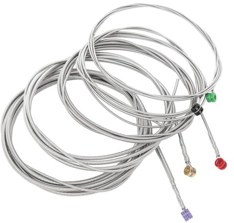 Cordes de basse électrique 5 pièces, cordes de guitare basse 5 cordes avec petites boules pièces de rechange en acier inoxydable pour guitare électrique