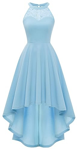 Bbonlinedress Aftonklänning, elegant för bröllopsgäst, festlig klänning, halterneck, konfirmationsklänning, brudtärneklänning, cocktailklänning, festklänning, M