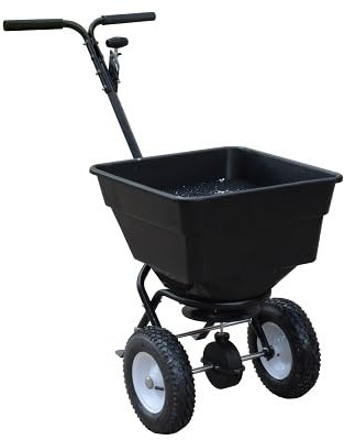 Glasdon Esparcidora Icemaster Manual 50™ - Esparcidor de Sal de Operador a pie para Invierno - Capacidad de 55 kg - Sin ensamblar