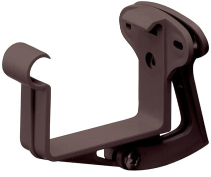 INEFA Stirnbretthalter justierbar, kastenrinne NW68 / 68mm, 20 Stück Dunkelbraun Dachrinnenhalter Dachrinnenzubehör, einfache Montage, Made in Germany