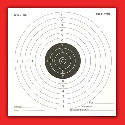 Official 50 Card Targets 10 Metre Air Gun Pistol Rifle Pellet 14x14cm Suitable for Traps Shooting Gun Training Practice #148D