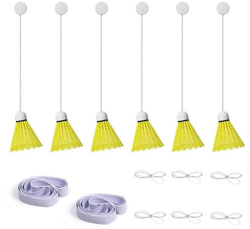 Hayaww Tragbarer Badminton Trainer Badminton Trainingsgerät Tragbares Selbststudium Selbstlern Badminton Trainer Set Tragbares Badminton-Trainingsgerät Automatisches Badminton Trainingsgerät (A)