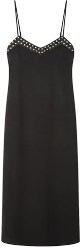 SPRINGFIELD Midi Strappy Dress with Studs Vestido De Tirantes Mujer