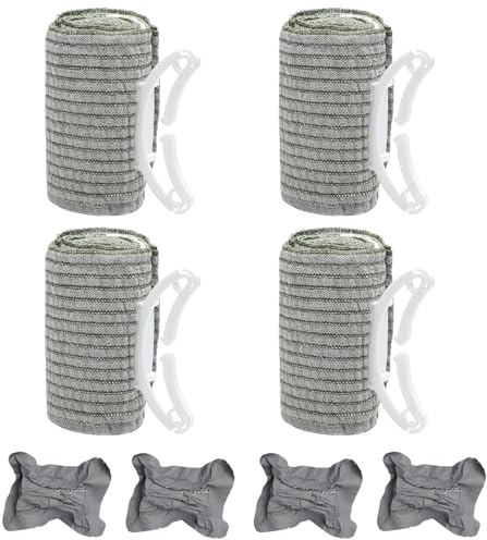 VOSSOT Israeli Lot de 4 bandages de compression pour tourniquet de 10,2 cm pour sports de plein air, camping, escalade, randonnée